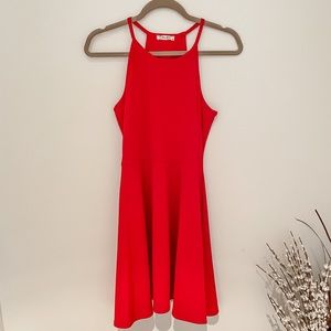 Olivia Rae - Red Halter Mini Dress (M) never worn!
